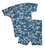 At Home by Jumpers - Blue Camo Short PJ Set