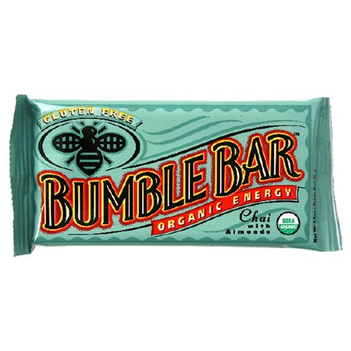BumbleBar Organic Energy Chai with Almonds, 1.6 Ounce Bar (Pack of 15)