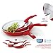 Bialetti Aeternum Red 7190 Fry Pan, 8-inch