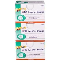 BD Alcohol Swabs - 3 Boxes of 100