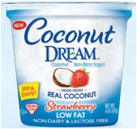 Coconut Dream Low Fat Strawberry Yogurt, 6 Ounce -- 12 per case.