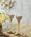 Elegant Vintage Rose Wedding Toasting Flutes