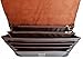 Kenox Mens Lychee Synthetic Leather Business Briefcase Laptop Messenger Shoulder Bag Satchel (Coffee)