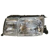 1993-1994 Lexus LS400 Headlight Assembly - Driver Side (with Fog Light) by AutoLightsBulbs