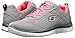 Skechers Sport Women's Obvious Choice Fashion Sneaker,Light Gray /Coral,9 M US