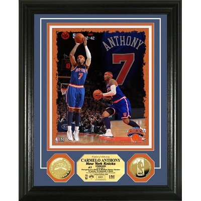 NBA New York Knicks Carmelo Anthony 24KT Gold Coin Photo Mint