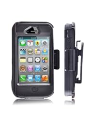 Wireless: Universal Body Armor Defender Series Hybrid Case & Belt Clip Holster for Iphone 4/4s - Leang
