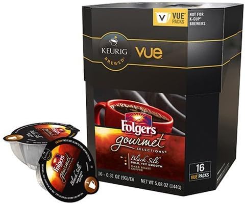 Folgers Black Silk Coffee Vue Cups For Keurig Vue Brewers, JUST RELEASED #