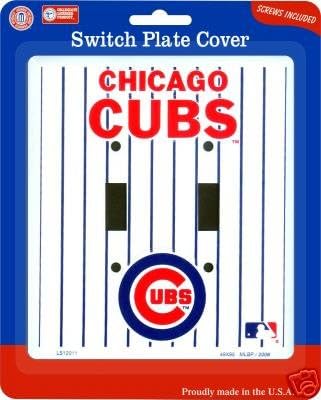 Chicago Cubs Metal Double Light Switch Plate Cover by MLB