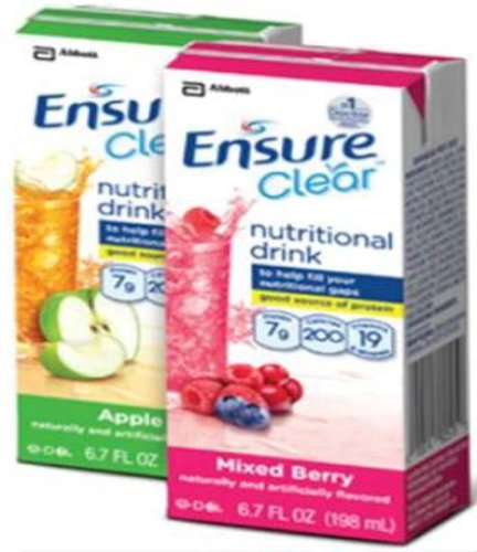 Abbott Nutrition Ensure Clear Mixed Berry, institutional 6.75 oz