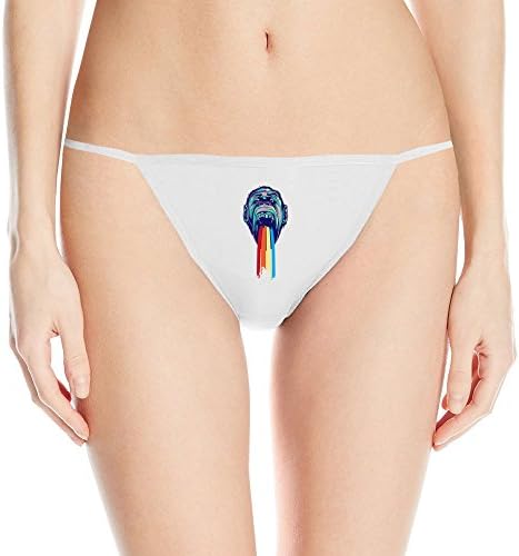 Design Gorilla Roaring G String For Woman White