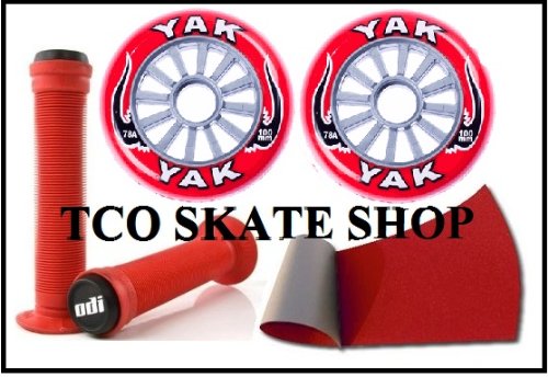 Razor Pro Scooter YAK Classic High Performance Wheel 100mm KIT Griptape and Odi Grips