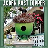 Acorn Cabin Post mounted birdhouse