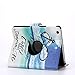 Kingfansion 2015,Fashion New 360 Rotating Leather Flip Stand Case Cover For iPad Mini 1 2 3 Retina (Anchors)