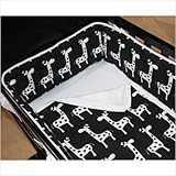 Green Frog Art 3 Piece Cradle Bedding Set, Giraffe Caboodle