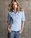 Tommy Hilfiger Shirt, Cotton Long Sleeve Roll-Tab