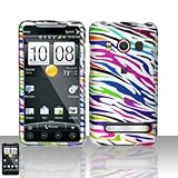 Colorful Zebra Rubberized Snap on Design Case Hard Case Skin Cover Faceplat ....