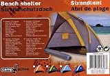 GRAND ABRI DE PLAGE TENTE DOME PARASOL JARDIN COLORIS ORANGE Image du produit