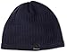 Chaos Baton Wool Blend Beanie with Fleece Liner (Navy, Unisex)