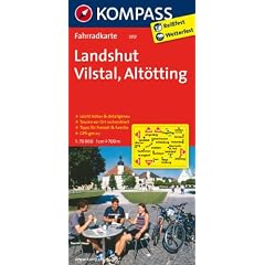Landshut - Vilstal - Alt�tting 1 : 70 000: Radkarte. GPS-genau