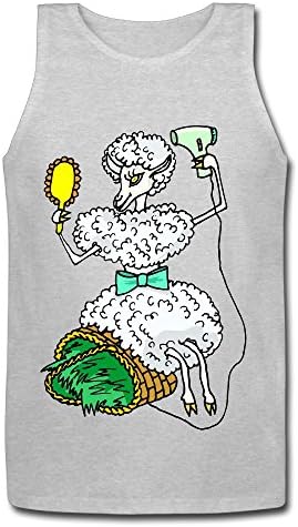 Cartoon Lady Sheep Love Beauty Bodybuilding Vests Tank Tops
