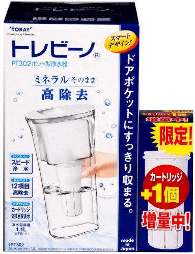 東レ トレビーノ ポット型浄水器カートリッジプラス1セット PT302-SP