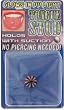 Fake Piercing Tongue Stud (Holds with Suction) Glows in the Dark - Black, White and Red Beach Ball