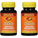 Nutrex Hawaii BioAstin Hawaiian Astaxanthin, 50 Gel Caps supply, 12mg Astaxanthin per Serving (Pack of 2)