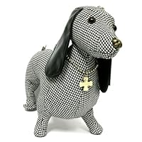 Fuzzy Nation Houndstooth Dachshund Dog Handbag Special Limited Edition