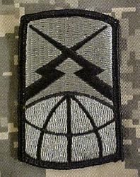 160th Signal Brigade ACU Patch - Foliage Green