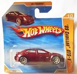 Hot Wheels 2010 Metalflake Maroon '09 CADILLAC CTS-V #10/214, HW Premiere #10/52 (Short Card)