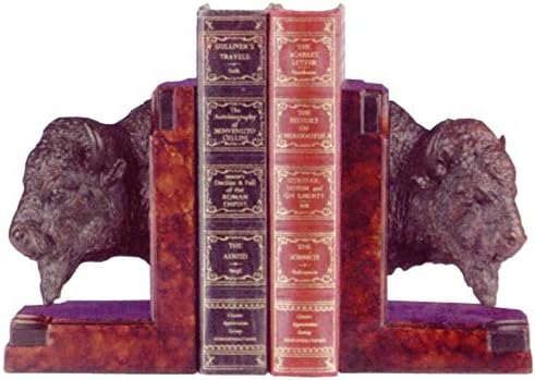 Buffalo Head Bookends