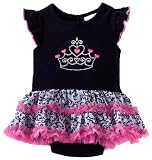 Vitamins Baby Baby-Girls Infant Tiara Creeper Set