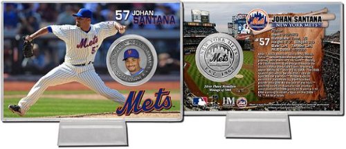 Johan Santana New York Mets Silver Coin Card