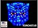High-light LED Transformers Autobots Car Emblem Blue