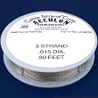 Acculon Tigertail Beading Wire 3 Strand Medium .015 In