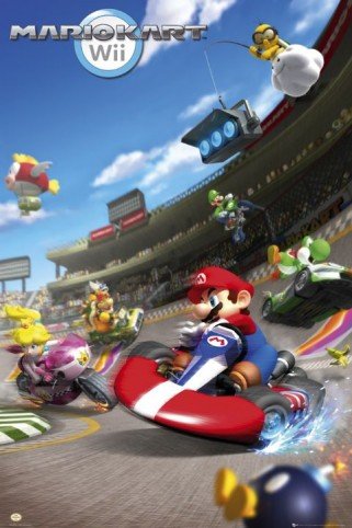 1art1 50731 Nintendo - Mario Kart Wii, Rennen Poster 91 x 61 cm Preisvergleich