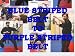 Blue Striped Belt to Purple Striped Belt