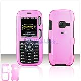 PCMICROSTORE Brand LG Rumor Scoop Translucent Magenta Snap-On Case Cover with Removable Swivel Belt Clip