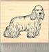 Cocker Spaniel Rubber Stamp - Wood Mounted