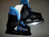 Sharpshooter Expandable Molded plastic Ice hockey skates - Size 8.0-9.0 (YOUTH) - GOOD CONDITION