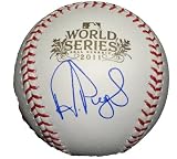 Albert Pujols Autographed Official 2011 World Series Baseball W/PROOF, Picture of Albert Signing For Us, St. Louis Cardinals, Los Angeles Angels of Anaheim, 2011 World Series Champions, 2006 World Series Champions, MVP