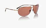 S-Flex Salto Sunglasses with Gold/Light Brown Frames and Drivers Polarized Lens from Serengeti
