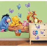Disney Winnie the Pooh Giant Sticker Room Makeover Kit (3 Sheets Size 45cm x 137cm - total GIANT stickers 29)