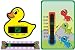 Pack of Baby Dinosaurs Nursery, Duck Bath and Forehead Thermometers