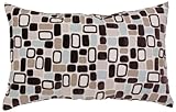 IMAGE OF Pillow Perfect Pebbles Decorative Rectangle Toss Pillow, 18-1/2-Inch by 11-1/2-Inch, Brown/Blue