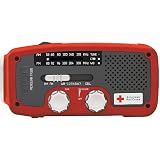 American Red Cross FR150 Microlink Solar-Powered, Self-Powered AM/FM/Weatherband Portable Radio with Flashlight and Cell Phone Charger