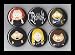 Dethklok Metalocalypse South Park Set of 6 - 1 Inch Magnets