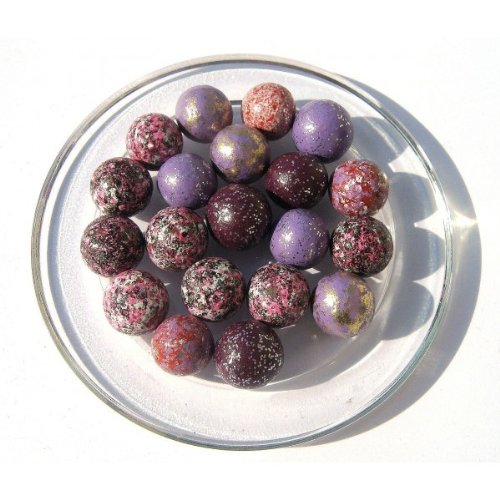 Imagen principal de 15 Canicas Mezcla De Color ROSA MORADO - Canica de Arcilla - 16 mm