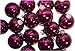 Set 9 Shiny Berry Purple Glass Ball Christmas Ornaments 2.75
